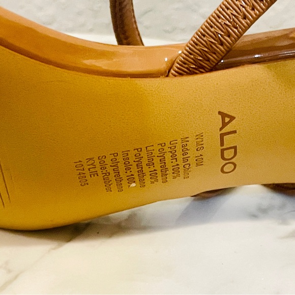 NWT Aldo Mod-Block Nude Step In Heels Size 10 - Picture 7 of 12